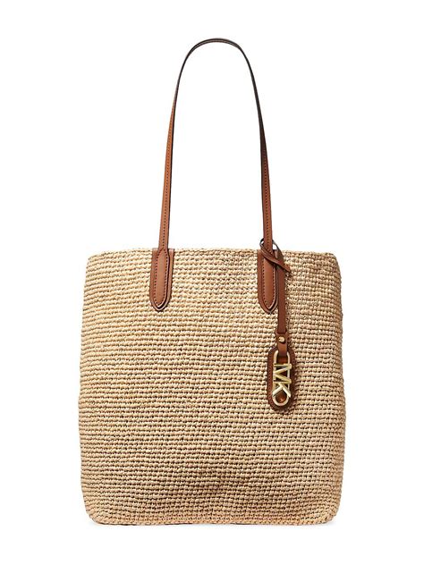 michael kors straw bag yellow|michael kors raffia bag.